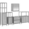 Image de Ensemble de meubles de salle de bain 5 piÃ¨ces vidaXL Gris Sonoma en bois d'ingÃ©nierie