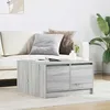 Image de vidaXL Table basse avec tiroirs sonoma gris 70,5x70x40 cm