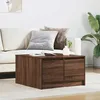 Image de vidaXL Table basse avec tiroirs chÃªne marron 70,5x70x40 cm
