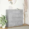 Image de vidaXL Buffet gris bÃ©ton 100x35x99 cm bois d'ingÃ©nierie