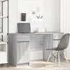 Image de Bureau vidaXL Gris Sonoma 140x49x76 cm en bois d'ingÃ©nierie