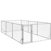Image de Vidaxl Chenil D'extÃ©rieur Pour Chiens Porte 2x4x1 M Acier GalvanisÃ©
