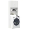 Image de vidaXL Meuble de machine Ã  laver blanc bois d'ingÃ©nierie
