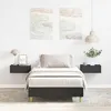 Image de vidaXL Cadre de lit sans matelas noir 90x190 cm bois ingÃ©nierie