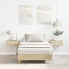 Image de vidaXL Cadre de lit sans matelas chÃªne sonoma 90x190 cm