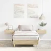 Image de vidaXL Cadre de lit sans matelas chÃªne sonoma 75x190 cm