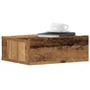 Image de Vidaxl Table De Chevet Flottante Vieux Bois Bois D'ingÃ©nierie