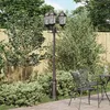Image de Vidaxl Lampadaire De Jardin Bronze MÃ©tal 61 X 53 X 235 Cm