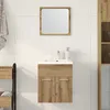 Image de Vidaxl Ensemble De Meubles Salle De Bain 2 Pcs Bois D'ingÃ©nierie