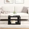 Image de Table basse vidaXL Noir ChÃªne 85x55x31 cm Bois d'ingÃ©nierie