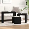 Image de Tables basses gigognes vidaXL 3 pcs en bois d'ingÃ©nierie noir