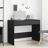 Image de Vidaxl Bureau ChÃªne Noir 101x50x76,5 Cm Bois D'ingÃ©nierie