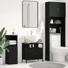 Image de vidaXL Armoire lavabo de salle de bain chÃªne noir 60x30x60 cm