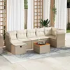 Image de Vidaxl Salon De Jardin Avec Coussins 8 Pcs Beige RÃ©sine TressÃ©e