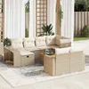 Image de Vidaxl Salon De Jardin 11 Pcs Avec Coussins Beige RÃ©sine TressÃ©e