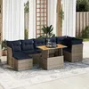Image de Vidaxl Salon De Jardin 8 Pcs Avec Coussins Gris RÃ©sine TressÃ©e