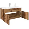 Image de vidaXL Meuble avec vasque intÃ©grÃ©e vieux bois bois d'ingÃ©nierie