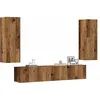 Image de vidaXL Meubles TV muraux 4 pcs vieux bois bois d'ingÃ©nierie