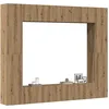 Image de vidaXL Ensemble de meuble TV mural 8 pcs chÃªne artisanal
