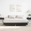 Image de vidaXL Cadre de lit sans matelas noir 180x200 cm bois d'ingÃ©nierie