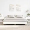Image de vidaXL Cadre de lit sans matelas blanc 160x200 cm bois d'ingÃ©nierie