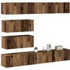 Image de vidaXL Ensemble de meuble TV mural 6 pcs vieux bois bois d'ingÃ©nierie