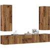 Image de vidaXL Ensemble de meuble TV mural 5 pcs vieux bois bois d'ingÃ©nierie