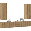 Image de vidaXL Ensemble de meuble TV mural 5 pcs chÃªne artisanal
