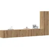 Image de Vidaxl Ensemble De Meuble Tv Mural 3 Pcs ChÃªne Artisanal