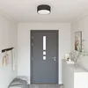 Image de Plafonnier Vidaxl Noir Ã 30 Cm En Tissu E27