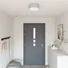 Image de Douille de plafond vidaXL Grise Ã 30 cm en tissu E27