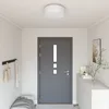 Image de Appliques plafonds vidaXL MontÃ©e Flush Blanche Ã 38 cm Tissu E27