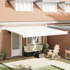 Image de vidaXL Tissu de remplacement pour store pour cadre 4,5x3 m Blanc