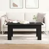 Image de Table basse vidaXL noire en bois d'ingÃ©nierie 100x60x42 cm