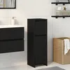 Image de Meuble de salle de bain vidaXL Noir 30x30x95 cm en bois d'ingÃ©nierie