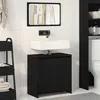 Image de Meuble de Salle de Bain vidaXL avec Miroir ChÃªne Noir 60x33x61cm en Bois d'ingÃ©nierie