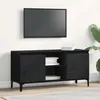 Image de Meuble TV vidaXL Noir ChÃªne 102x35x50 cm en bois d'ingÃ©nierie