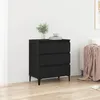 Image de Buffet vidaXL Noir ChÃªne 60x35x70 cm Bois d'ingÃ©nierie