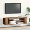 Image de Meuble Tv Mural Vidaxl En Bois Ancien 100x30x26,5 Cm En Bois D'ingÃ©nierie