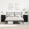 Image de vidaXL Tables de chevet 2 pcs ChÃªne noir 40x35x62,5 cm Bois d'ingÃ©nierie
