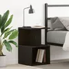 Image de Table de nuit vidaXL Noir ChÃªne 35x35x55 cm en bois d'ingÃ©nierie