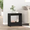 Image de Table d'appoint vidaXL en chÃªne noir 50x26x50 cm en bois d'ingÃ©nierie