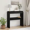 Image de Table Console vidaXL Noir ChÃªne 80x30x80 cm Bois d'ingÃ©nierie