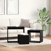 Image de Ensemble De 3 Tables Gigognes Vidaxl En ChÃªne Noir StratifiÃ©