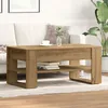 Image de Table Basse Vidaxl ChÃªne Artisanal 102x55x45 Cm En Bois StratifiÃ©
