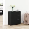 Image de Buffet en chÃªne noir vidaXL 60x30x70 cm en bois d'ingÃ©nierie