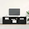Image de Meuble TV vidaXL Noir ChÃªne 150x33,5x45 cm Bois d'ingÃ©nierie
