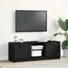 Image de Meuble TV vidaXL Noir ChÃªne 102x35x36,5 cm Bois d'ingÃ©nierie