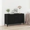 Image de Buffet en chÃªne noir vidaXL - 100 x 36 x 60 cm - FabriquÃ© en bois d'ingÃ©nierie