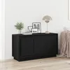 Image de vidaXL Buffet Bois Noir 102x35x55 cm Bois D'ingÃ©nierie